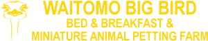 Waitomo Big Bird B&B & Petting Farm in New Zealand Waitomo Big Bird B&B & Petting Farm Logo